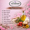 Picture of [Cold Process Plant-Based Oils with Herbal Extracts Handmade Rose Petal Soap] aiSabun 100g – Moisturizing, Soft & Radiant