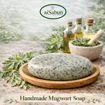 Picture of [100% Natural Handmade Mugwort Soap] aiSabun 100g – Natural Herbal Soap, Gentle & Soothing