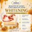 Picture of [100% Natural Handmade Whitening Soap] aiSabun Honey Whitening Cold Process Soap 50g – Brightens Dull Skin, Cleanses & Skin-Friendly
