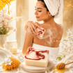 Picture of [100% Natural Handmade Whitening Soap] aiSabun Honey Whitening Cold Process Soap 50g – Brightens Dull Skin, Cleanses & Skin-Friendly