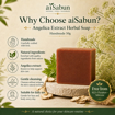 Picture of [Cold Process Plant-Based Oils with Herbal Extracts Handmade Acne Soap] aiSabun Angelica Extract Cold Process Soap 50g – Helps Care for Acne-Prone Skin, Cleanses Excess Oil & Skin-Friendly