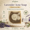 Picture of [Cold Process Plant-Based Oils with Herbal Extracts Handmade Acne Soap] aiSabun Lavender Acne Cold Process Soap 50g – Controls Oil, Cleanses & Skin-Friendly
